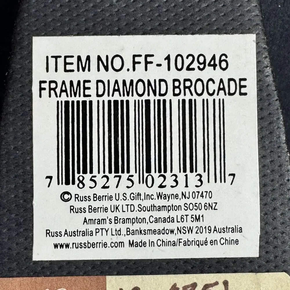 Western Country Diamond Brocade Americana Photo Frame Holds 4 x 6 Picture New